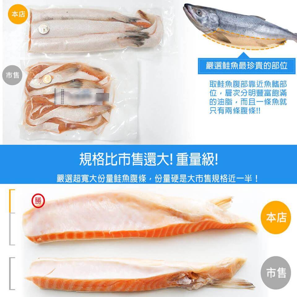 鮭魚腹條